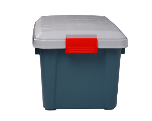 Ящик многофункциональный особопрочный СЛЕДОПЫТ Expedition Box, 40 л, 600х360х320 мм, зеленый/серый PF-EB-09