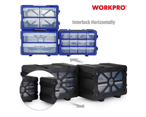 Органайзер WORKPRO с 2-мя выдвижными ящиками WP283012
