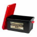 Ящик многофункциональный особопрочный СЛЕДОПЫТ Expedition Box, 40 л, 600х360х320 мм, черный/красный PF-EB-08