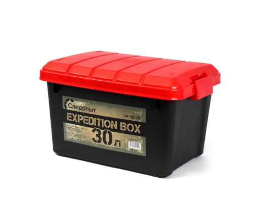 Набор ящиков Следопыт Expedition Box 30 л, 40 л, 50 л чёрный/красный PF-EB-02