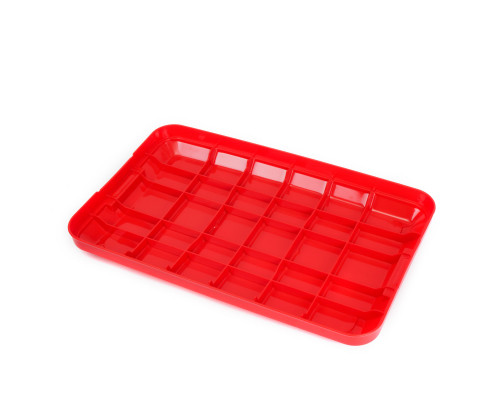 Ящик многофункциональный особопрочный СЛЕДОПЫТ Expedition Box, 50 л, 700х360х320 мм, черный/красный PF-EB-11