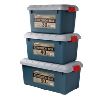 Набор ящиков Следопыт Expedition Box 30 л, 40 л, 50 л зелёный/серый PF-EB-03