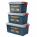 Набор ящиков Следопыт Expedition Box 30 л, 40 л, 50 л зелёный/серый PF-EB-03
