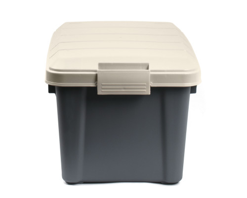 Ящик многофункциональный особопрочный СЛЕДОПЫТ Expedition Box, 30 л, 500х360х320 мм, графит/бежевый PF-EB-04