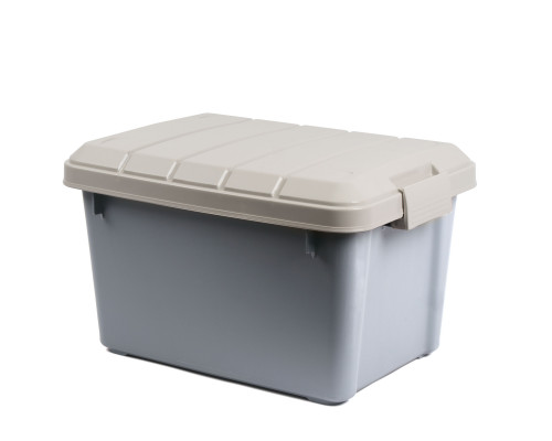 Ящик многофункциональный особопрочный СЛЕДОПЫТ Expedition Box, 30 л, 500х360х320 мм, графит/бежевый PF-EB-04