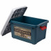Ящик многофункциональный особопрочный СЛЕДОПЫТ Expedition Box, 30 л, 500х360х320 мм, зеленый/серый PF-EB-06