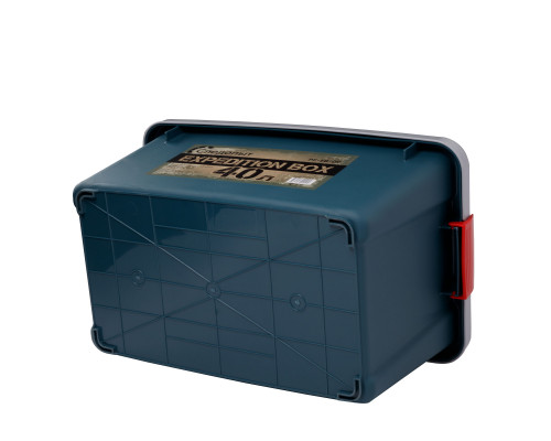 Ящик многофункциональный особопрочный СЛЕДОПЫТ Expedition Box, 40 л, 600х360х320 мм, зеленый/серый PF-EB-09