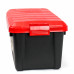 Ящик многофункциональный особопрочный СЛЕДОПЫТ Expedition Box, 50 л, 700х360х320 мм, черный/красный PF-EB-11
