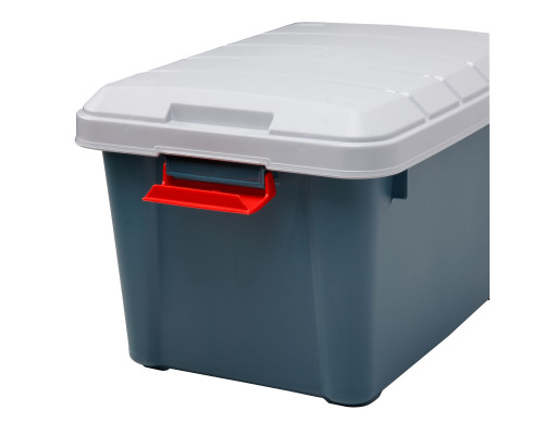 Ящик многофункциональный особопрочный СЛЕДОПЫТ Expedition Box, 30 л, 500х360х320 мм, зеленый/серый PF-EB-06