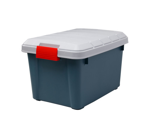 Ящик многофункциональный особопрочный СЛЕДОПЫТ Expedition Box, 30 л, 500х360х320 мм, зеленый/серый PF-EB-06