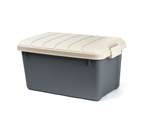 Ящик многофункциональный особопрочный СЛЕДОПЫТ Expedition Box, 40 л, 600х360х320 мм, графит/бежевый PF-EB-07
