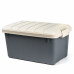 Ящик многофункциональный особопрочный СЛЕДОПЫТ Expedition Box, 40 л, 600х360х320 мм, графит/бежевый PF-EB-07