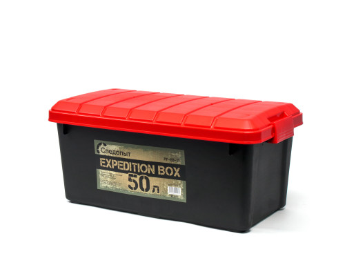 Набор ящиков Следопыт Expedition Box 30 л, 40 л, 50 л чёрный/красный PF-EB-02