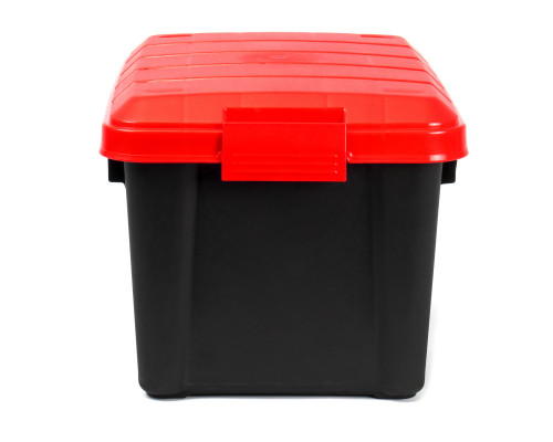 Ящик многофункциональный особопрочный СЛЕДОПЫТ Expedition Box, 30 л, 500х360х320 мм, черный/красный PF-EB-05