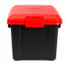 Ящик многофункциональный особопрочный СЛЕДОПЫТ Expedition Box, 30 л, 500х360х320 мм, черный/красный PF-EB-05