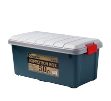 Ящик многофункциональный особопрочный СЛЕДОПЫТ Expedition Box, 50 л, 700х360х320 мм, зеленый/серый PF-EB-12