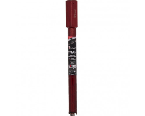Сверло алмазное сегментное сухое Diam 32x300х3x1,1/4UNC Extra Line Titan (арм. бетон) 313020
