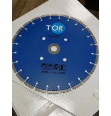 Диск по бетону для швонарезчиков TOR HQR500A-2 (E) 350Dx3,6Tx50H (Cutter Disc 350 мм) 1019723