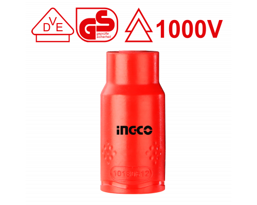 Диэлектрическая торцевая головка INGCO 1/2, 17 мм INDUSTRIAL HIHAST12171
