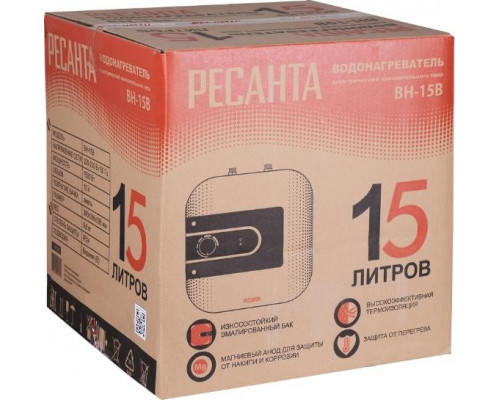 Водонагреватель накопительный Ресанта ВН-15В  74/5/6