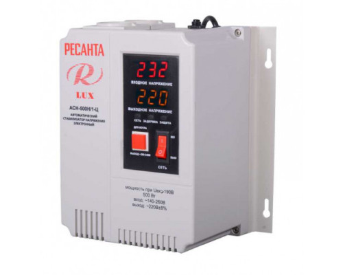Стабилизатор Ресанта АСН-500Н/1-Ц LUX 63/6/39