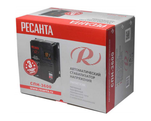 Стабилизатор напряжения РЕСАНТА СПН-3600  63/6/25