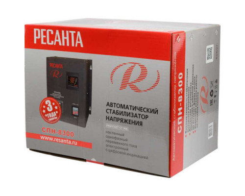 Стабилизатор напряжения РЕСАНТА СПН-8300  63/6/27