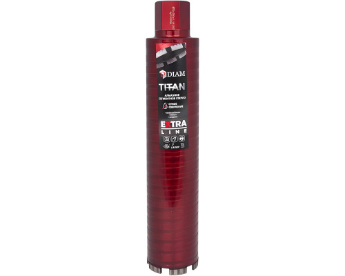 Сверло алмазное САСС Extra Line Titan (72x300 мм; 4 сегмента; 1 1/4UNC) Diam 313024