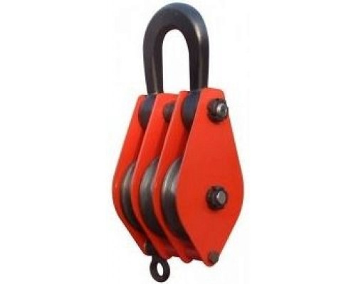 Блок монтажный трехрольный с ушком HQLK 3-50 К3 50т 1049406