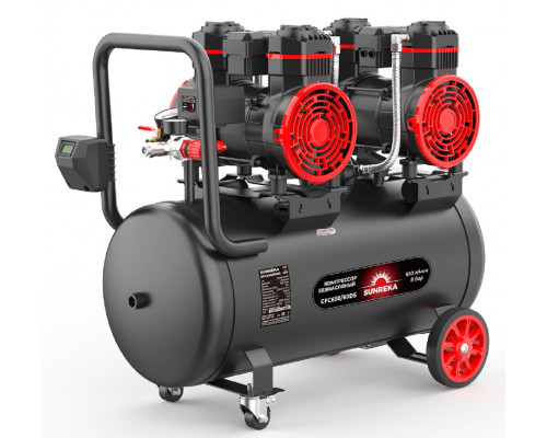 Компрессор поршневой безмасляный SUNREKA GFC650/60DS малошумный 216118