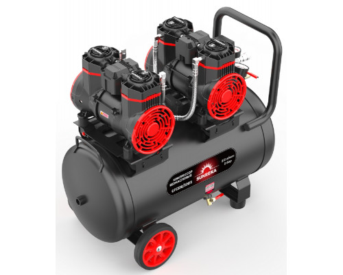 Компрессор поршневой безмасляный SUNREKA GFC510/50DS малошумный 216116