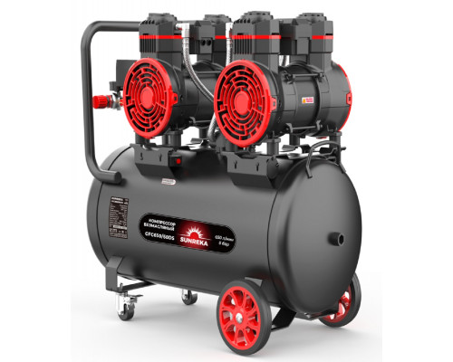 Компрессор поршневой безмасляный SUNREKA GFC650/60DS малошумный 216118