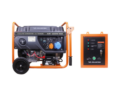Электростанция VILLARTEC бензиновая и блок автоматики GG7300ЕВС