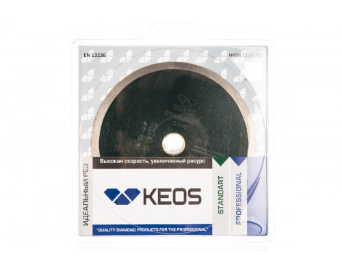 Диск алмазный KEOS Standart, сплошной 180х25,4/22,2 мм DBS01.180