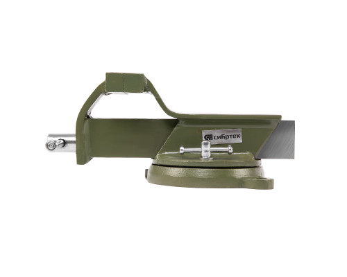 Тиски слесарные, 100 мм, стальные, поворотные Сибртех 18618