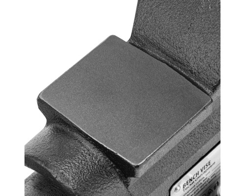 Тиски слесарные BVH-100, 100 мм, поворотные, стальная направляющая, с наковальней Denzel 18683