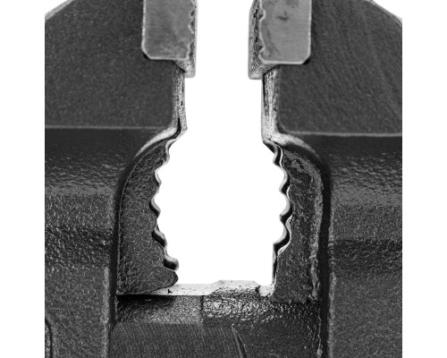 Тиски слесарные BVH-100, 100 мм, поворотные, стальная направляющая, с наковальней Denzel 18683