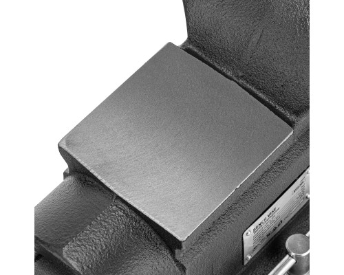 Тиски слесарные BVH-200, 200 мм, поворотные, стальная направляющая, с наковальней Denzel 18686