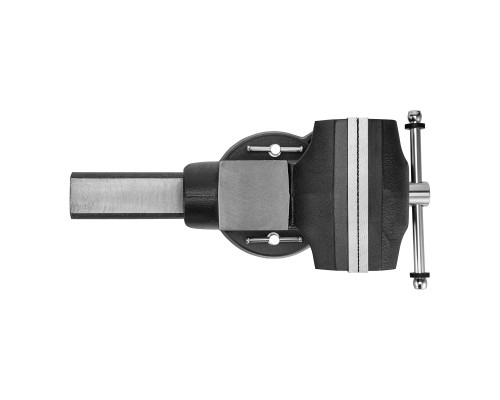 Тиски слесарные BVH-200, 200 мм, поворотные, стальная направляющая, с наковальней Denzel 18686