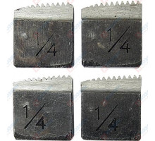 Резцы для клуппов 1/4", 4 шт. Sparta 773605