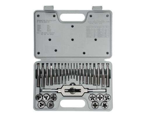 Набор метчиков и плашек ЕРМАК 31 предмет М3-М12 657-003