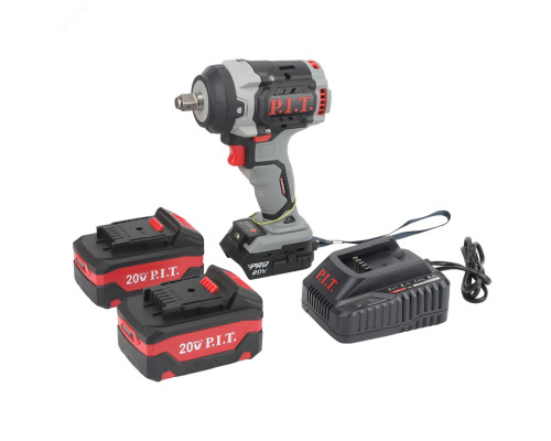Гайковерт IMPACT аккумуляторный бесщеточный P.I.T. PIW20H-600A/2