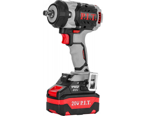 Гайковерт IMPACT аккумуляторный бесщеточный P.I.T. PIW20H-600A/2