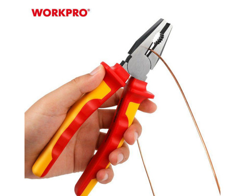 Плоскогубцы диэлектрические WORKPRO 180 мм (до 1000 В) WP342002