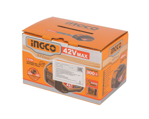Аккумуляторная батарея Li-Ion INGCO INDUSTRIAL 42 В 2,5 Ач FBLI42251