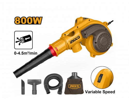 Воздуходувка электрическая INGCO INDUSTRIAL 800 Вт AB8038