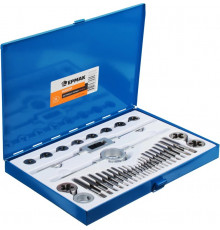 Набор метчиков и плашек ЕРМАК 36 предметов М3-М16 657-004