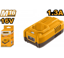 Быстрое интеллектуальное зарядное устройство SUPER INGCO INDUSTRIAL 16 В 1,3 Ач FCLI1613