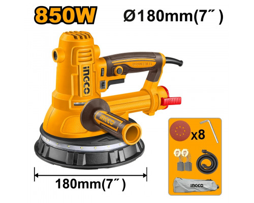 Машина шлифовальная для стен и потолков 850 Вт, 180мм INGCO INDUSTRIAL Жираф DWS10508