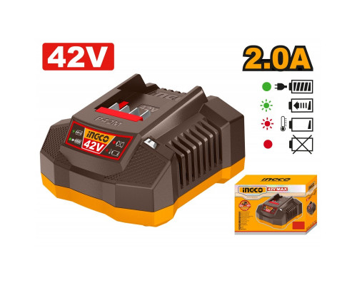 Быстрое интеллектуальное зарядное устройство INGCO INDUSTRIAL 42 В 2 Ач FCLI42021